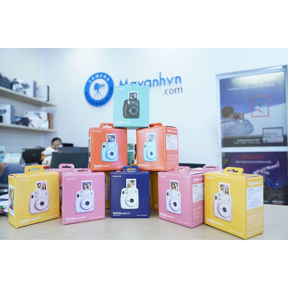 [Mã ELTECHZONE giảm 6% đơn 500K] Instax Mini 11- Máy chụp ảnh lấy ngay- Chính hãng- Bảo hành 12 tháng