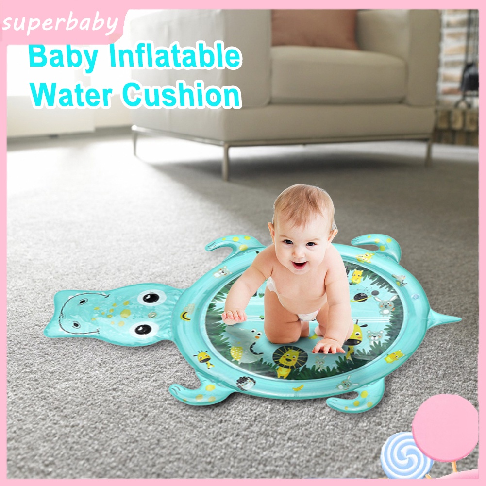 |Superbaby| Thảm Nước Vui Chơi Hình Cá Sấu Hoạt Hình Bơm Hơi 60x80cm/80x120cm Cho Trẻ Em