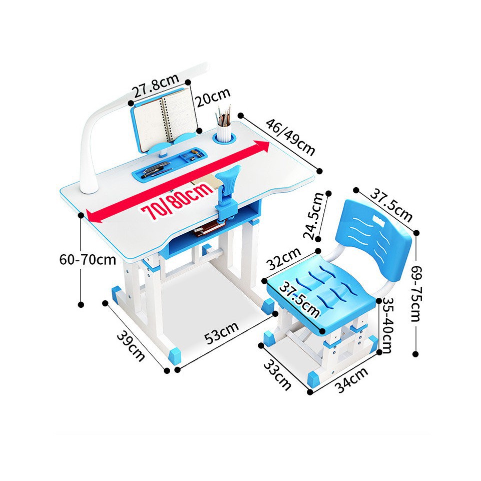 Bộ bàn ghế học sinh chống gù, chống cận thị cho bé