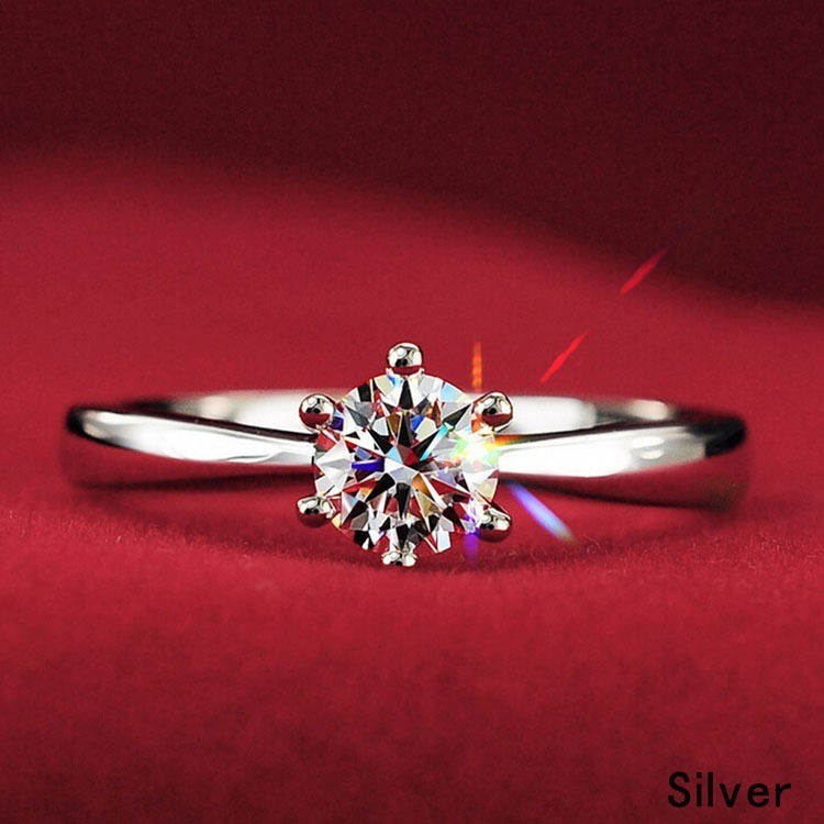 Nhẫn hợp kim đính đá zircon sang chảnh