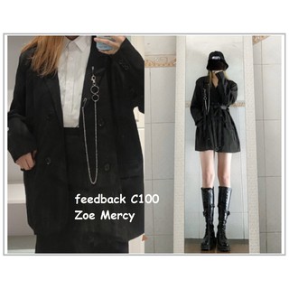 [SẴN]-Áo Blazer Đen form rộng (C100)