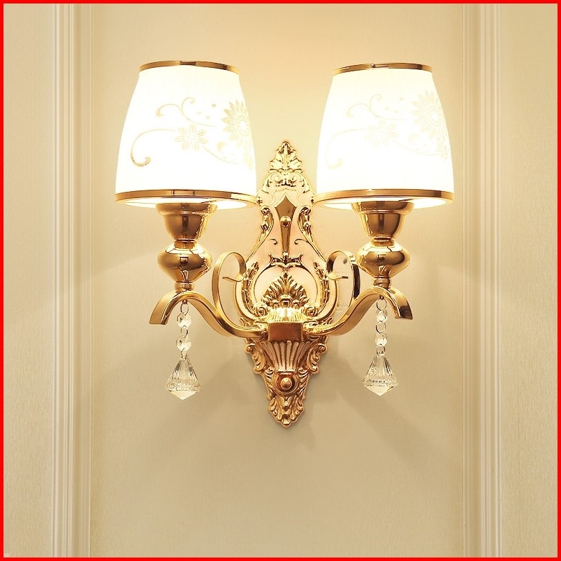 Đèn Tường Trang Trí Phòng Khách, Phòng Ngủ,Cầu Thang T3065-2 Chất Liệu Hợp Kim Và Chao Thủy Tinh-Tặng Kèm Bóng Đèn Led