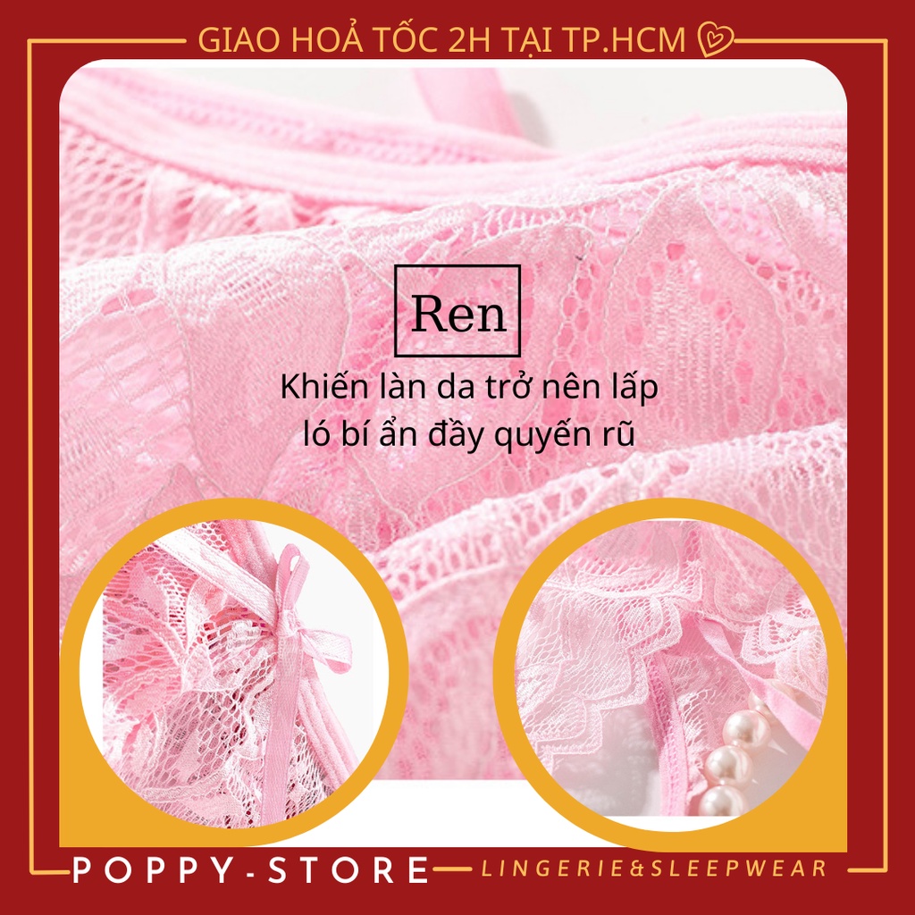 Đồ Lót Sexy - Quần lọt khe - Xẻ đáy đính cườm⚡Mã AT31 / CHE TÊN SẢN PHẨM⚡quần ren buộc dây gợi cảm-vải mềm-thoáng mát