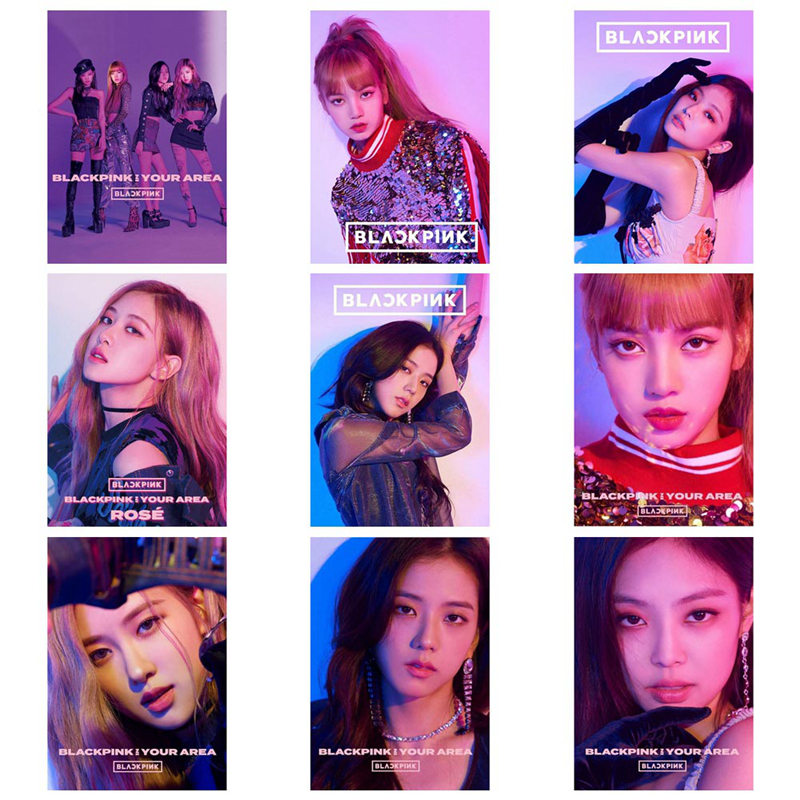 Tmdbyx NEW Poster 2 Mặt Nhóm Nhạc Blackpink In Your Ar K-Pop Blackpink 1st