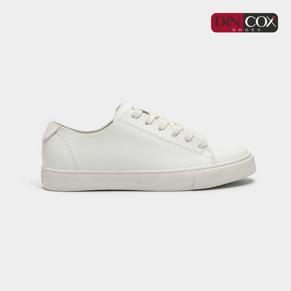 Giày Sneaker Da Unisex DINCOX D34 Sành Điệu White