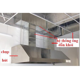 Phi 200mm - Ống bạc thông gió máy hút mùi
