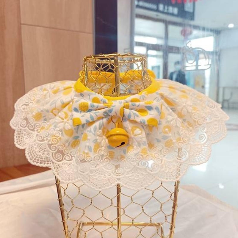 Khăn Quàng Cổ Phối Ren Xinh Xắn Cho Thú Cưng
