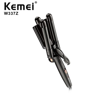 Máy Dập Sóng 3 Trục Gấp Gọn Có Chỉnh Nhiệt Kemei Km W337z