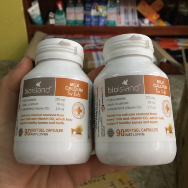 Canxi Bioisland 90v Mẫu Mã Mới