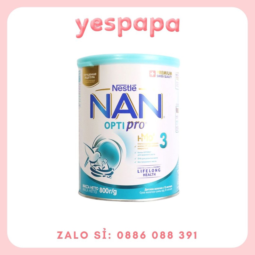 Sữa Nan Nga đủ số 1,2,3,4 800g