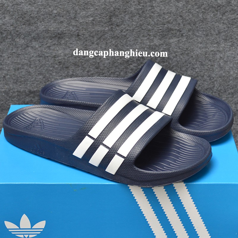 Dép Adidas Duramo chính hãng xanh đen trắng