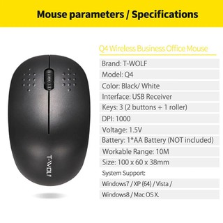 Chuột không dây T-WOLF Q4