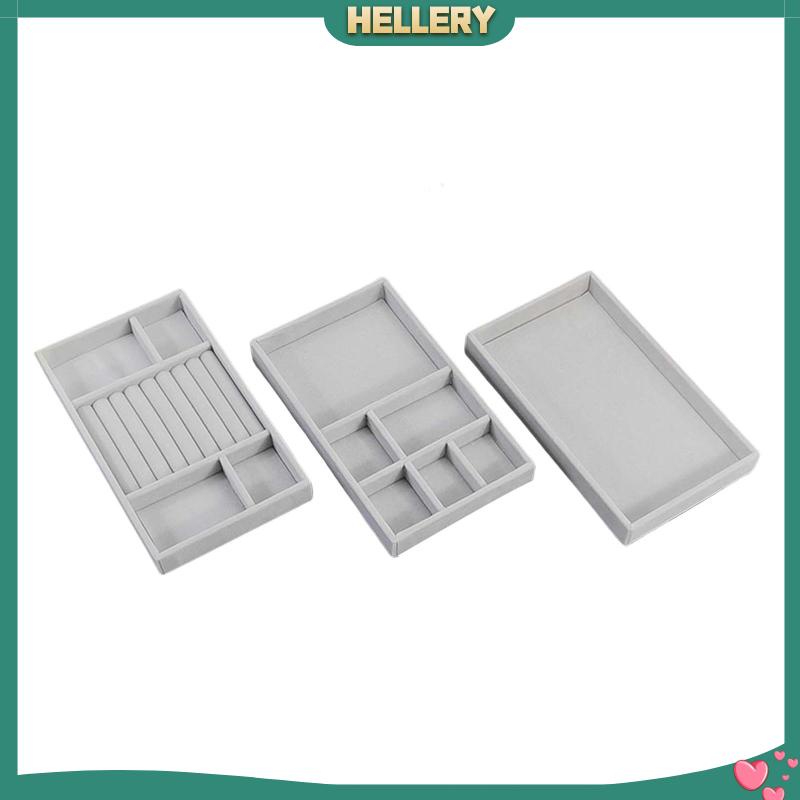 [HelleryVN] Bộ 3 Khay Trưng Bày Trang Sức / Đồ Trang Sức / Mặt Dây Chuyền / Ngăn Kéo