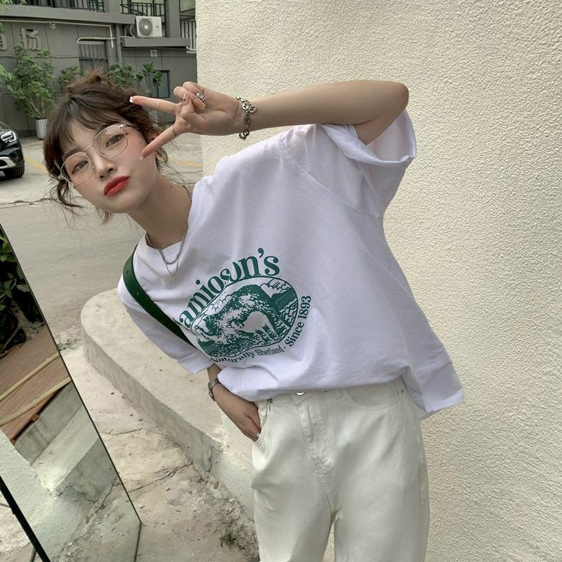 Áo Thun Tay Lỡ 100% Cotton Form Rộng Unisex Thời Trang Ulzzang