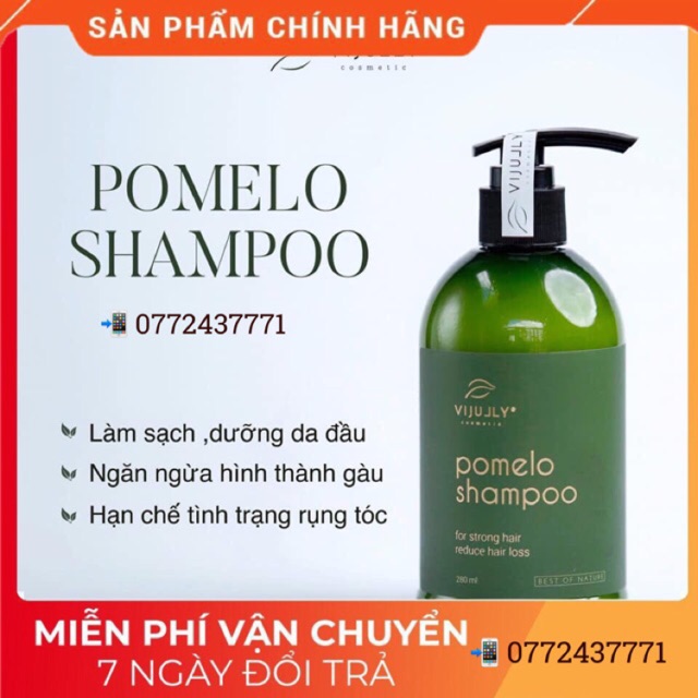 Dầu Gội Bưởi Vijully Ngăn Gãy Rụng và Làm Dày Tóc Dành Cho Da Đầu Nhờn 280ml