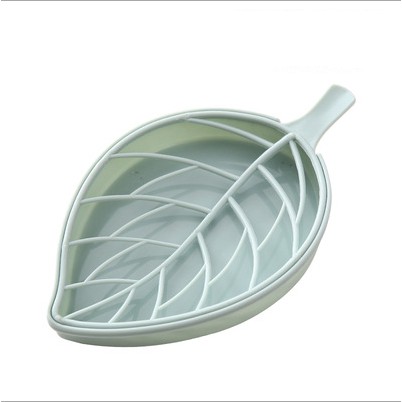 Hộp XIAODUOJIAJU bằng nhựa hình lá đựng xà phòng ráo nước cho phòng tắm