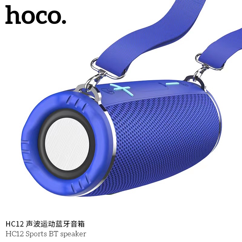 Loa Bluetooth Hoco HC12 Âm Thanh Cực Hay Tích Hợp Đèn LED Sống Động, Thiết Kế Cực Đẹp, Độ Bền Cực Cao. Bảo Hành 12 Tháng