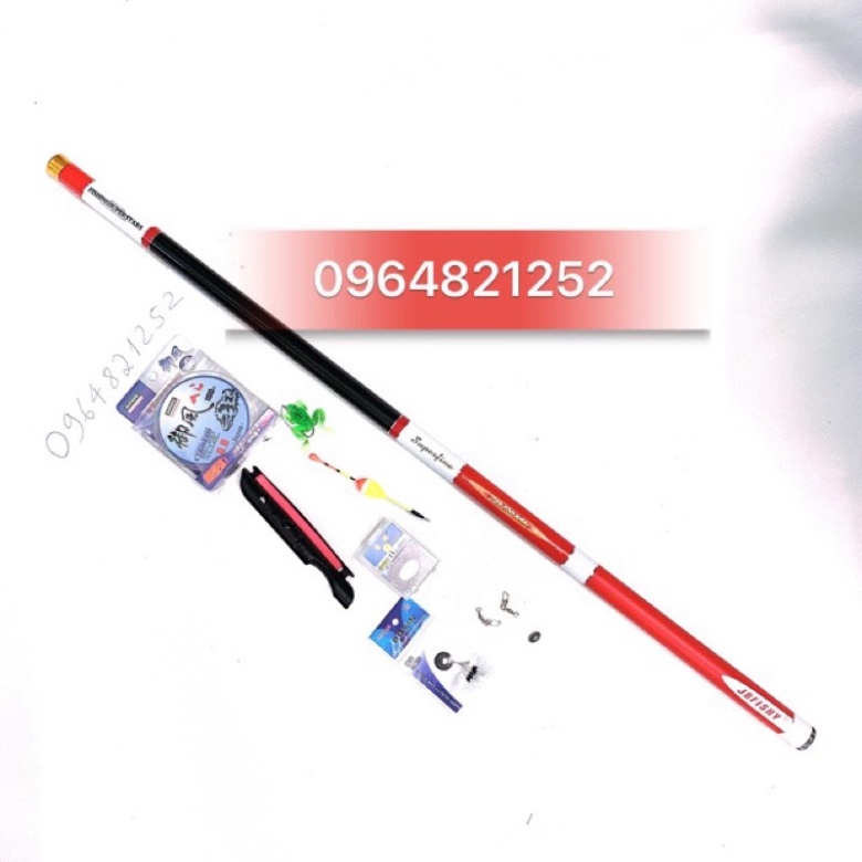 cần câu cá DAIWA 5H dài 6m3 cần tải cá lên 9kg + phụ kiện 9 mó.câu tay câu đơn câu đài.câu tay giá rẻ chất lượng cao