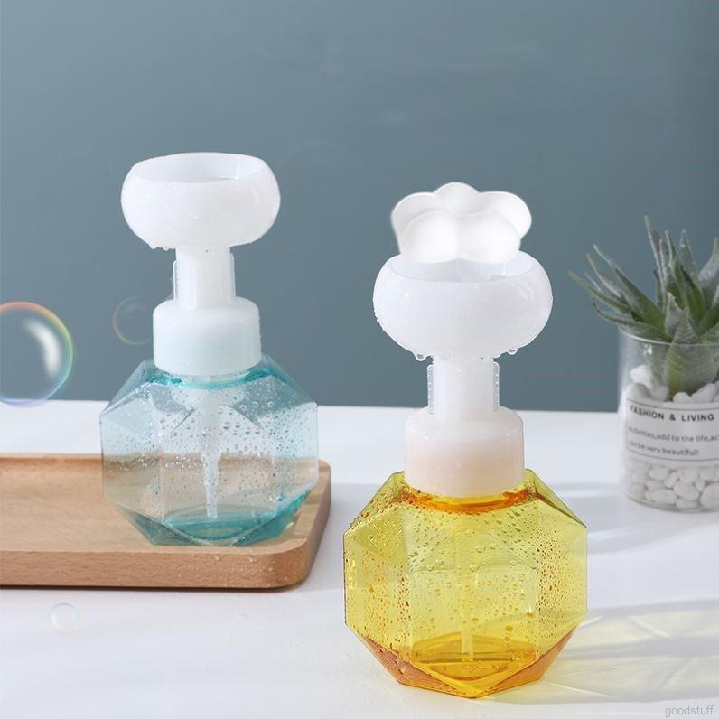 Bình Đựng Xà Phòng Rửa Mặt Tạo Bọt Hình Bông Hoa Xinh Xắn Tiện Dụng