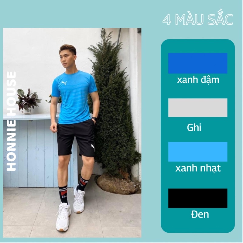 Bộ Nam Hè Thể Thao Cao Cấp Chất Thun Lạnh  Hàng Xuất Xịn