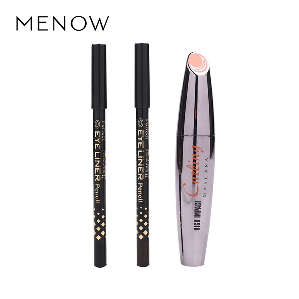 Mascara Sợi 3D Làm Dài/ Dày Và Cong Mi Chống Nước Lâu Trôi Menow