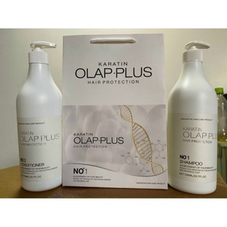 [Hàng chính hãng]  Dầu gội/xả Olap Plus Keratin 800ml giúp phục hồi hư tổn, lưu hương lâu và giúp mái tóc mềm mượt
