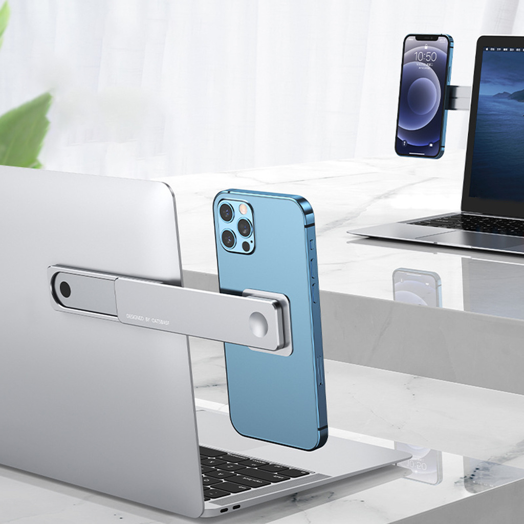 Giá Đỡ Điện Thoại Từ Tính Trên Laptop Bằng Hợp Kim Nhôm
