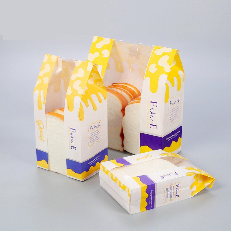[SIÊU RẺ] Túi giấy đựng bánh mì vàng Delicious 28 x 12cm 10 cái