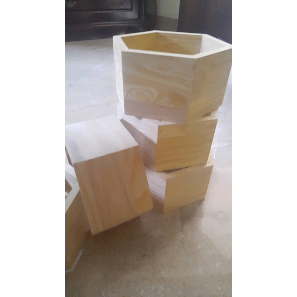 Combo 5 kệ gỗ tổ ong treo tường decor