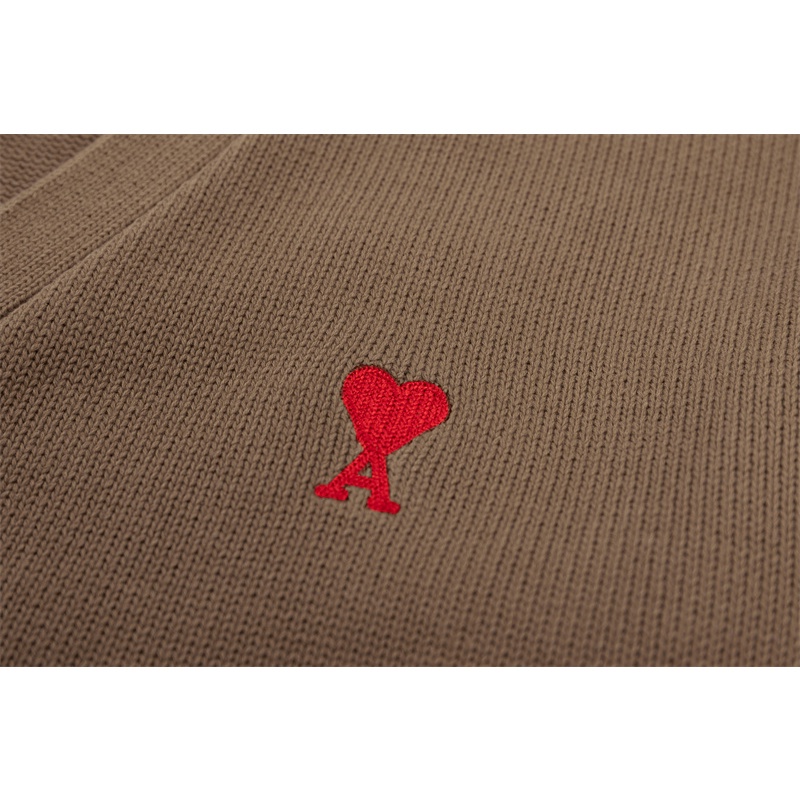 Áo Khoác Cardigan Dệt Kim Cổ Chữ V Tay Dài Thêu Hình Trái Tim Nhỏ Thời Trang Xu Hướng Cổ Điển Cho Cặp Đôi