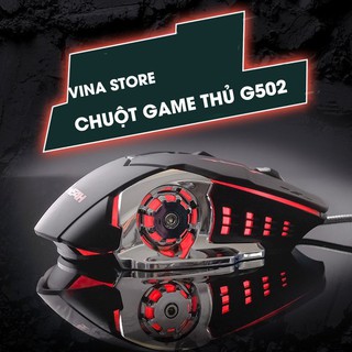 Chuột Game Thủ Máy Tính G502 Vina Store Có Dây Thiết Kế Đèn Led Thay Đổi Màu Liên Tục Tặng Tai Nghe Kéo Khóa Loại Tốt