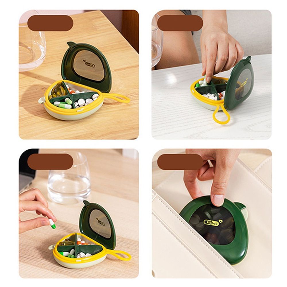 Hộp đựng thuốc viên trang sức mini chống thấm nước thép không gỉ nhỏ gọn tiện lợi