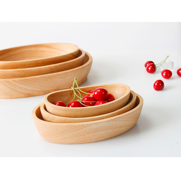 KHAY GỖ HÌNH THUYỀN - KHAY GỖ ĐỰNG ĐỒ ĂN