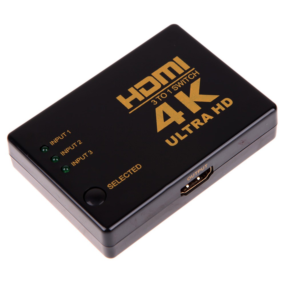 Đầu chia HDMI 4k x 2k 3 vào 1 ra chuyên dụng cho HDTV PC