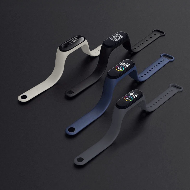 Dây Đeo Thay Thế Chất Liệu Silicon Màu Trơn Cho Xiaomi Mi Band 7 Mi Band 7