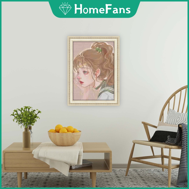 Bộ Tranh Đính Đá 5D Tự Làm 30x40cm Hình Thủy Thủ Mặt Trăng Trang Trí Nhà Cửa