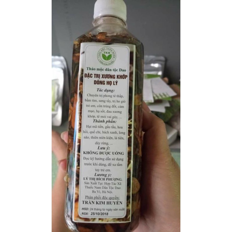 dầu xoa bóp xương khớp trần kim huyền