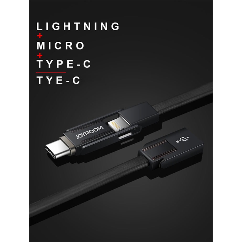 Cáp 3 Trong 1 JOYROOM - S M338 chân lightning&micro&typeC