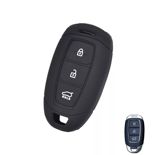 Bao Silicone bảo vệ chìa khóa thông minh Smart key Hyundai i30 Ix35  Azera Elantra Accent Santa Fe Verna