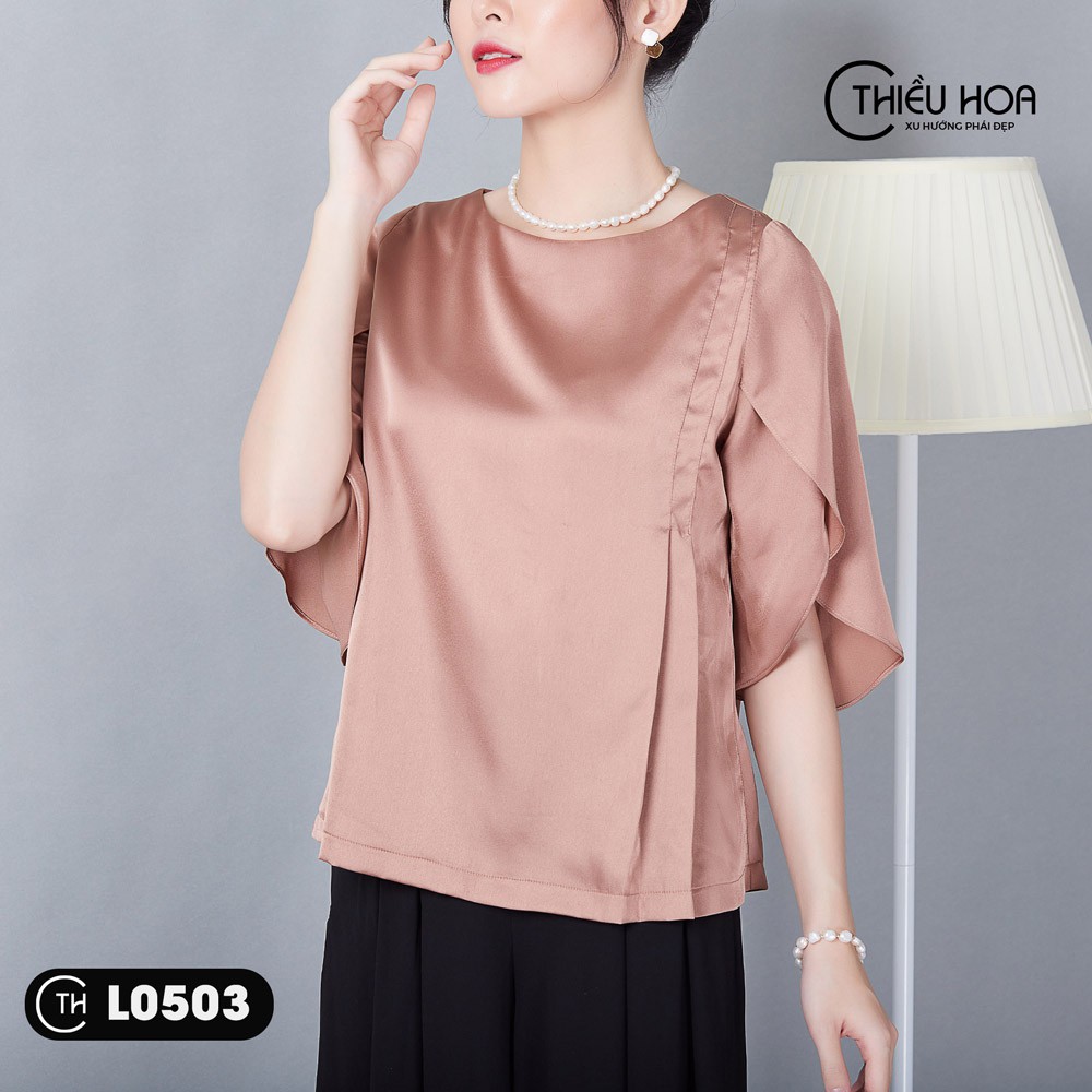 Áo Kiểu Trung Niên Satin Lụa Cao Cấp L0503 - THỜI TRANG THIẾT KẾ THIỀU HOA