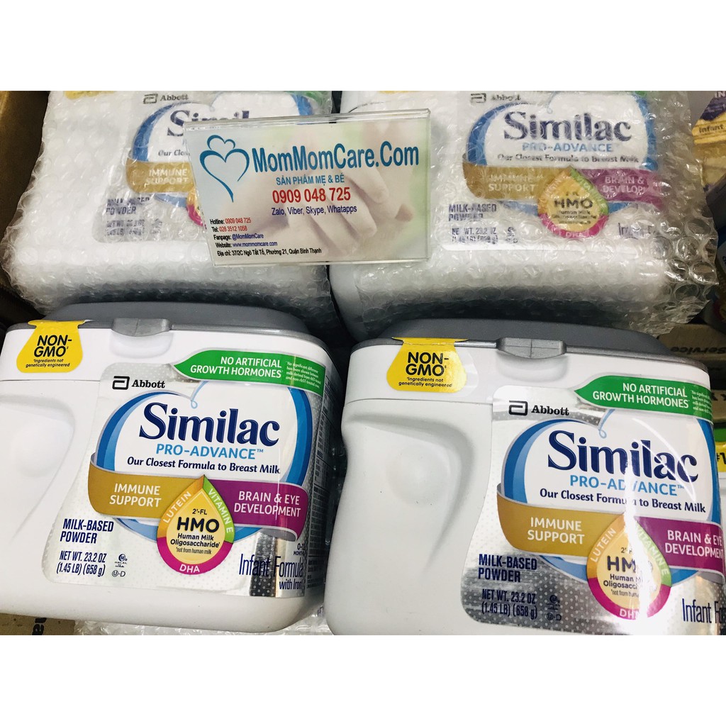 Sữa Similac Pro Advance Non Gmo 658g nhập Mỹ