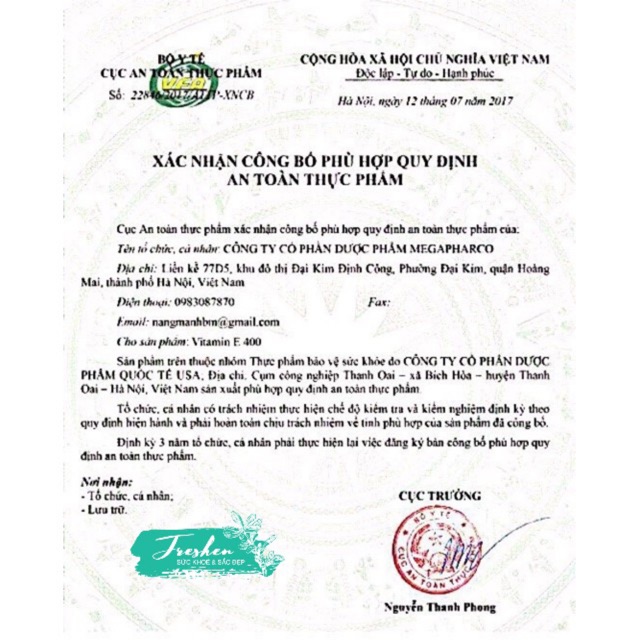 VITAMIN E ĐỎ 270mg (30vien) (DATE 2021] | Thế Giới Skin Care