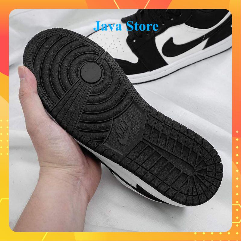 Giày Sneaker 𝐉𝐨𝐫𝐝𝐚𝐧 low Panda Cổ Thấp Màu Đen Trắng, Jodan Black White Kiểu Dáng The Nam Nữ Full Box Bill