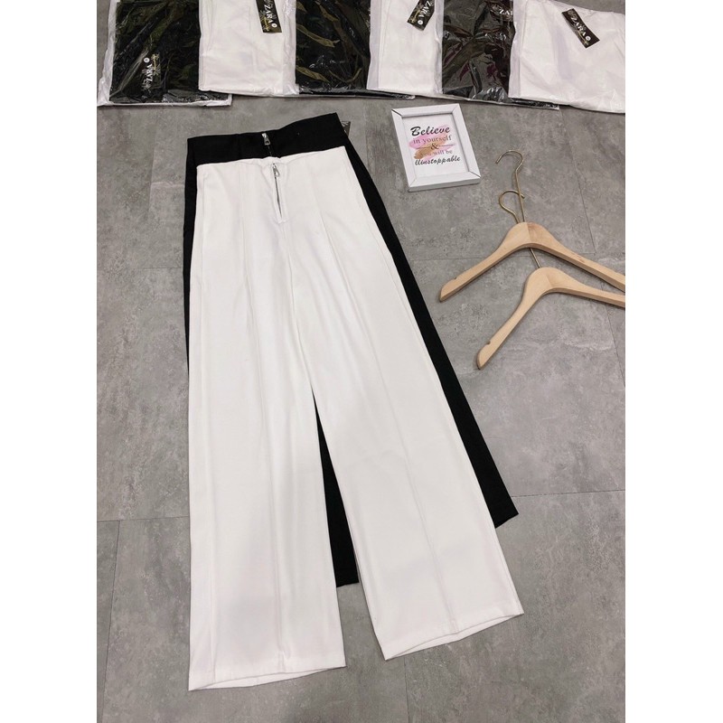 [ Mã FAMAYWA giảm 10K đơn 50K] [Ảnh Thật+Video Quần Culottes Ống Rộng Khoá Giữa 2 Màu, Quần Ống Suông Cạp Cao Cá Tính | BigBuy360 - bigbuy360.vn