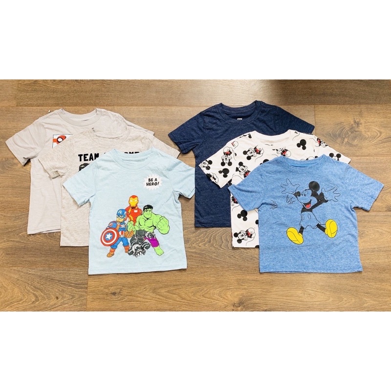 Áo phông cộc tay Disney bé trai tqxk xuất dư từ 2y-7y