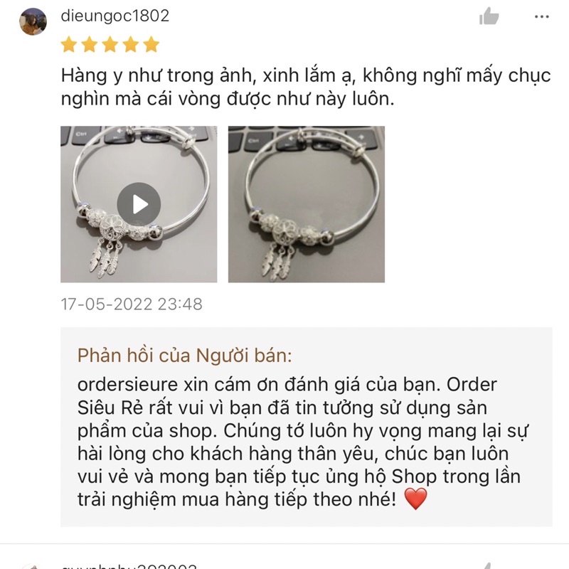 Vòng Tay Lắc Tay Pan Bạc 999 G413