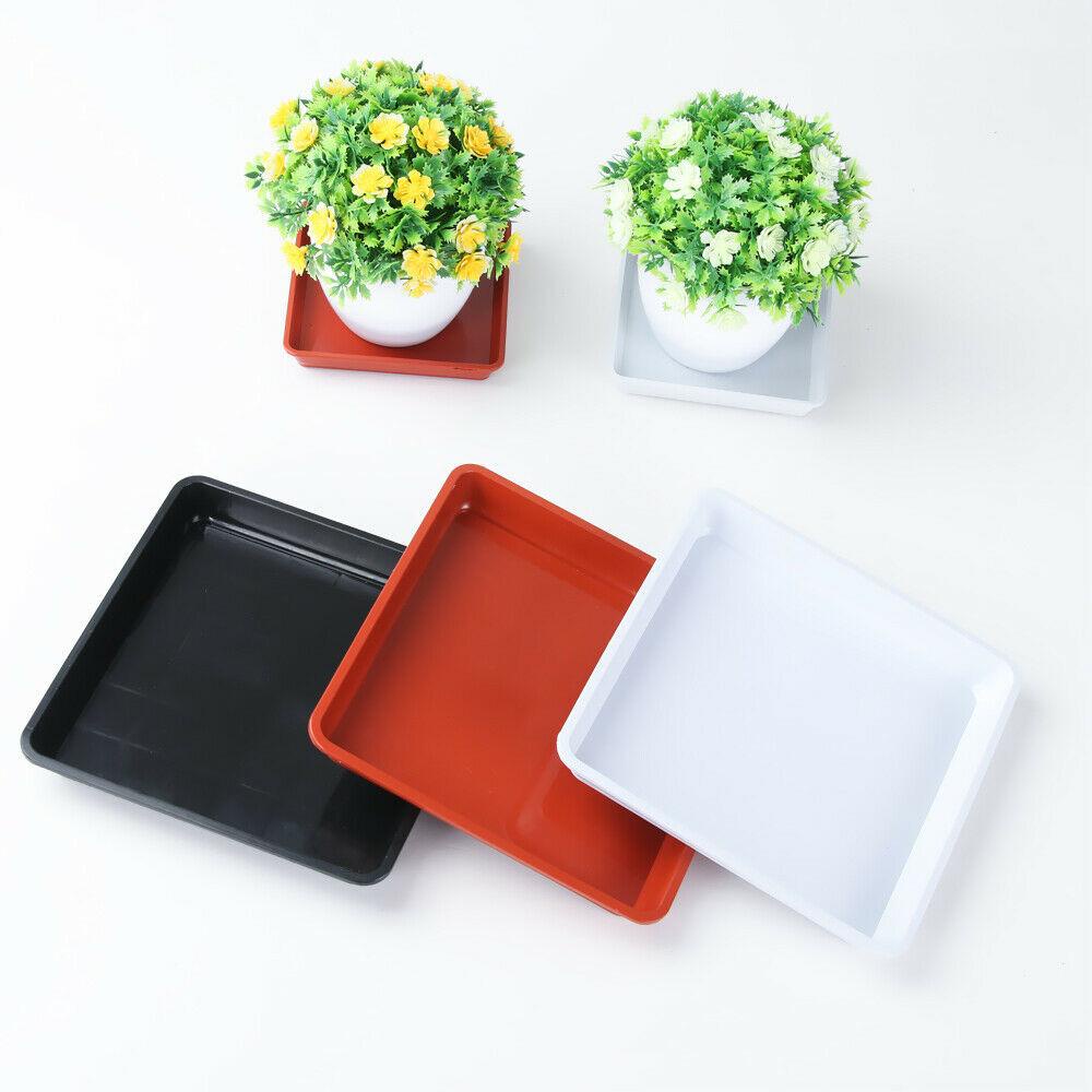 Khay Đựng Chậu Hoa Bằng Nhựa Bền Trang Trí Nhà Cửa / Sân Vườn