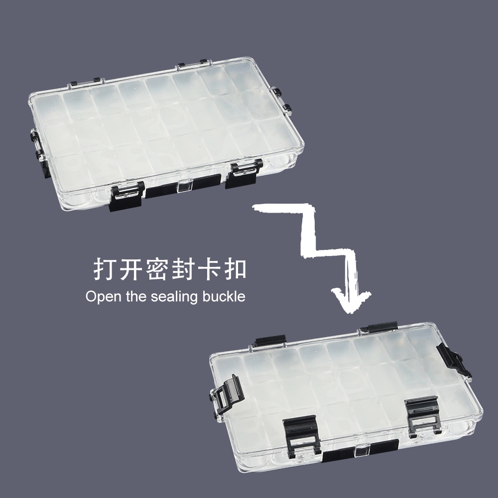 Hộp 24 Ô Chữ U 13ml Dùng Đựng Màu Nước / Sơn Dầu Acrylic