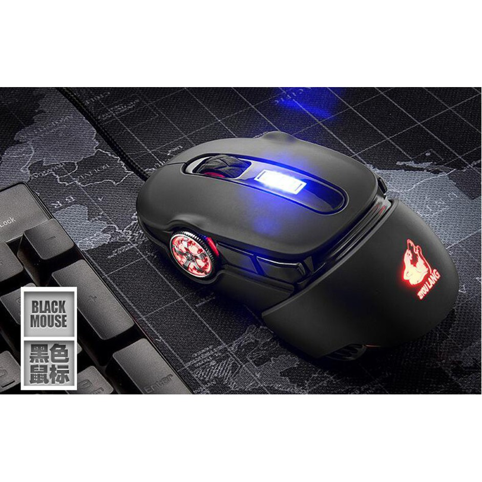 Chuột chơi game Freewolf V11 có led