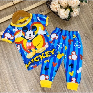 LOẠI 1 Bộ Thun Lạnh 3D Siêu Mát ngắn tay quần dài sỉ quần áo cho bé hồ chí minh Pikakids